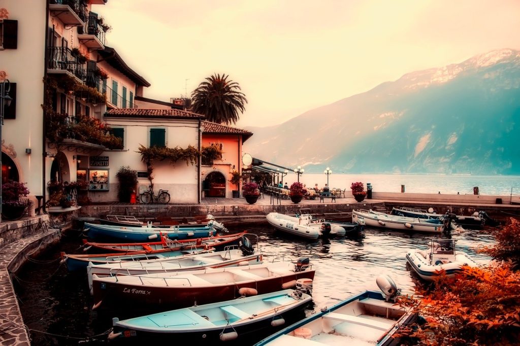 lake garda, italy, boats