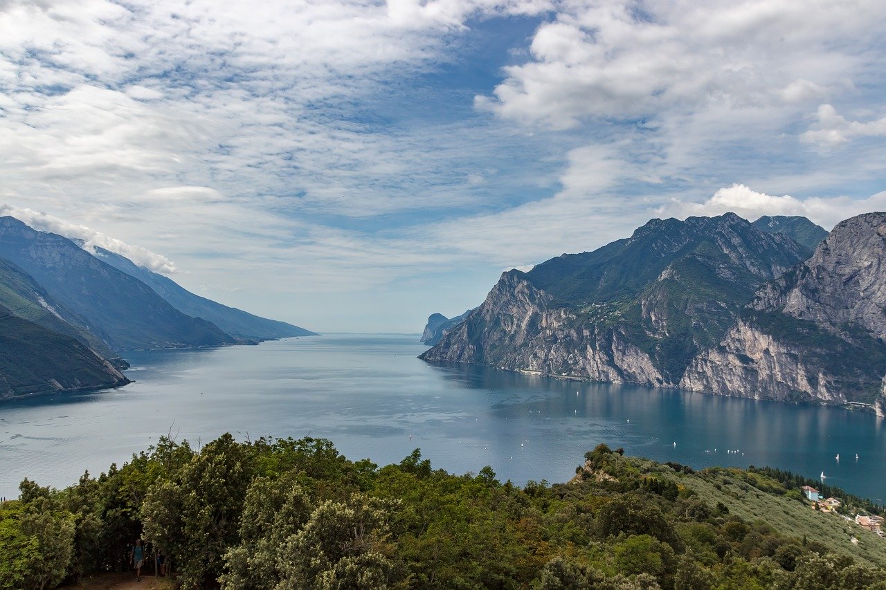 mountains, lake, italy